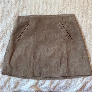 Blanknyc tan suede skirt
